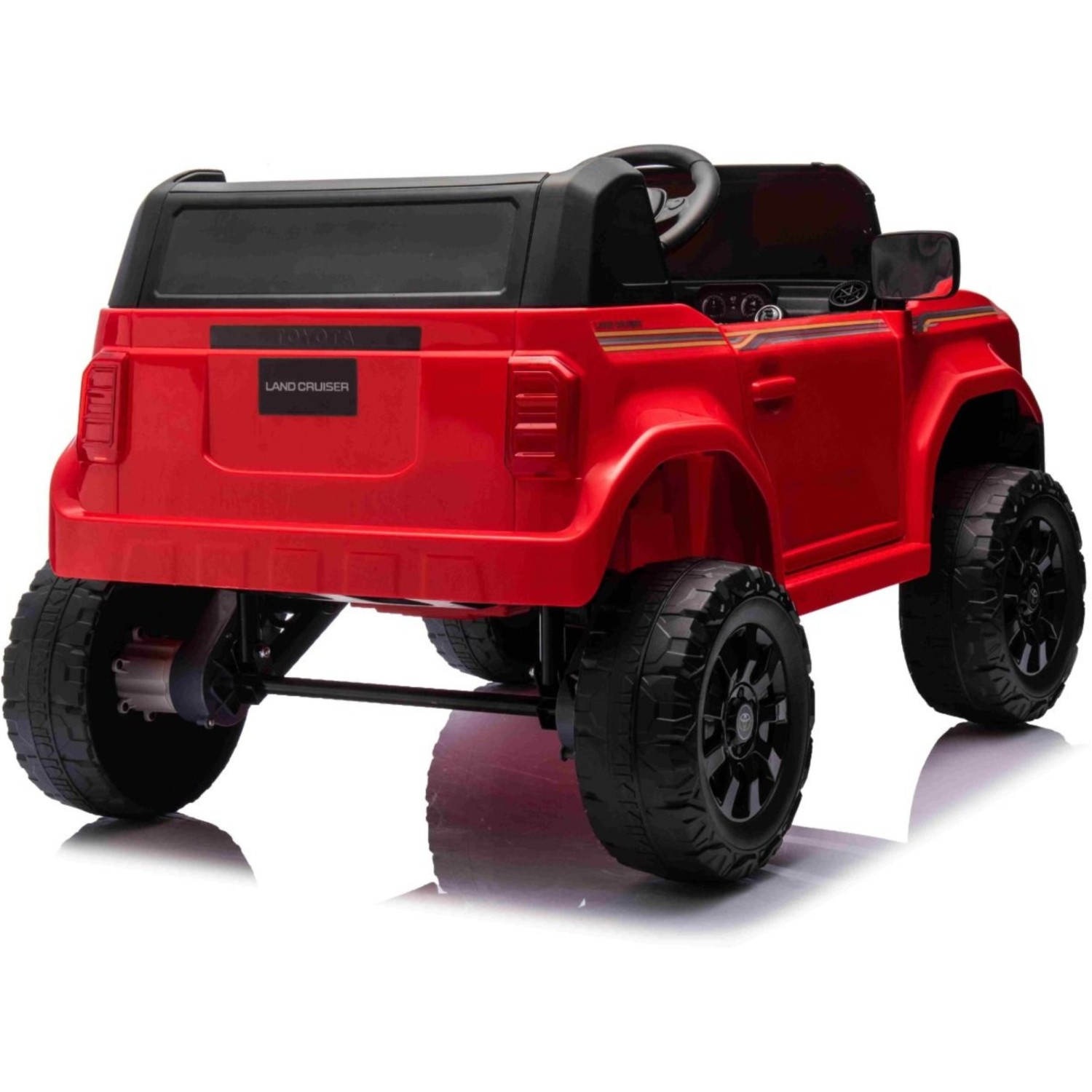 11V Toyota Landcruiser, crveni 11V Toyota Landcruiser, li baterija, dječji automobil