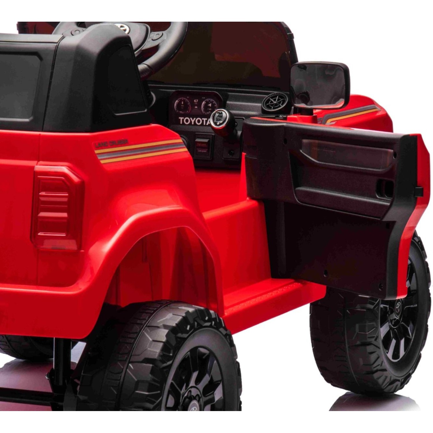 11V Toyota Landcruiser, crveni 11V Toyota Landcruiser, li baterija, dječji automobil