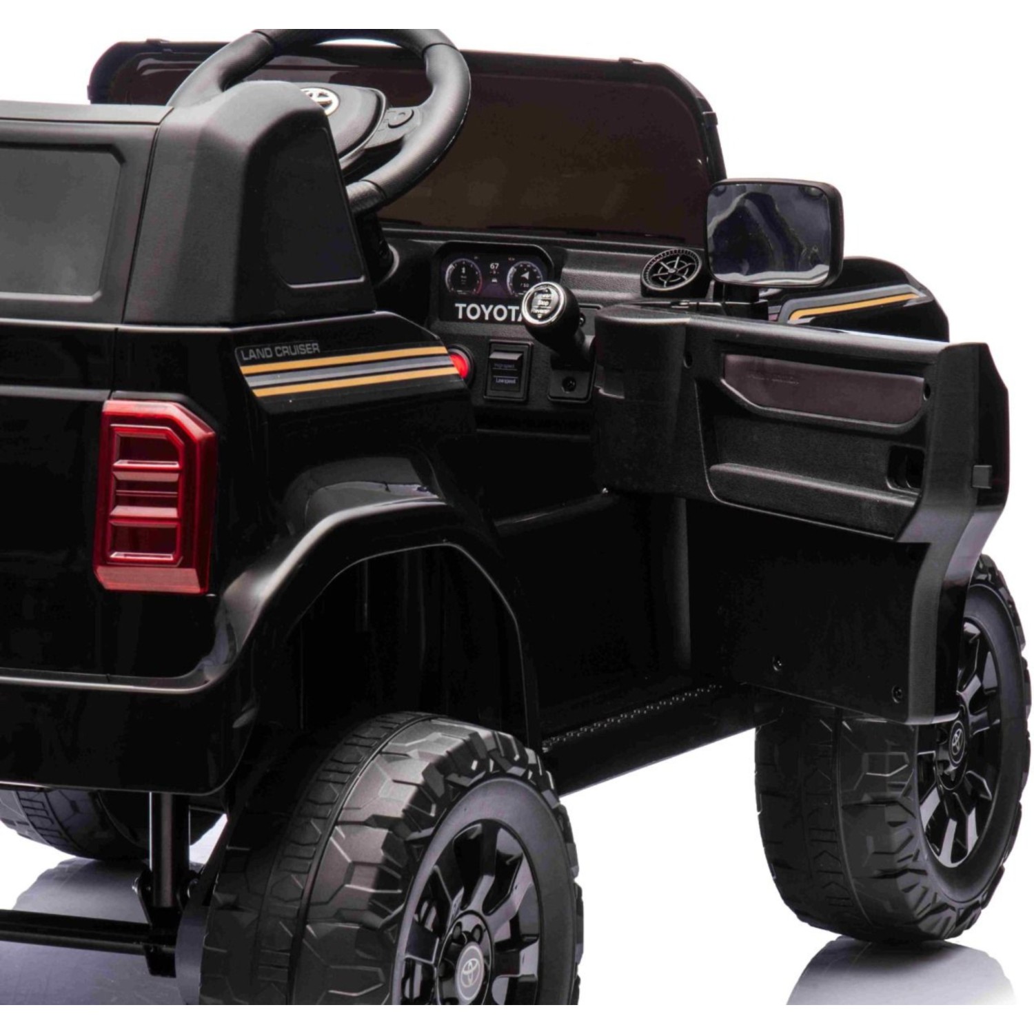 11V Toyota Landcruiser, črn 11V Toyota Landcruiser, li baterija, avtomobil za otroke