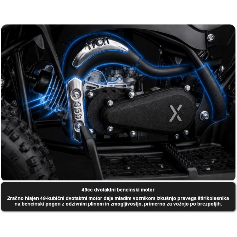 Benzinski quad za djecu MTX Green 49cc