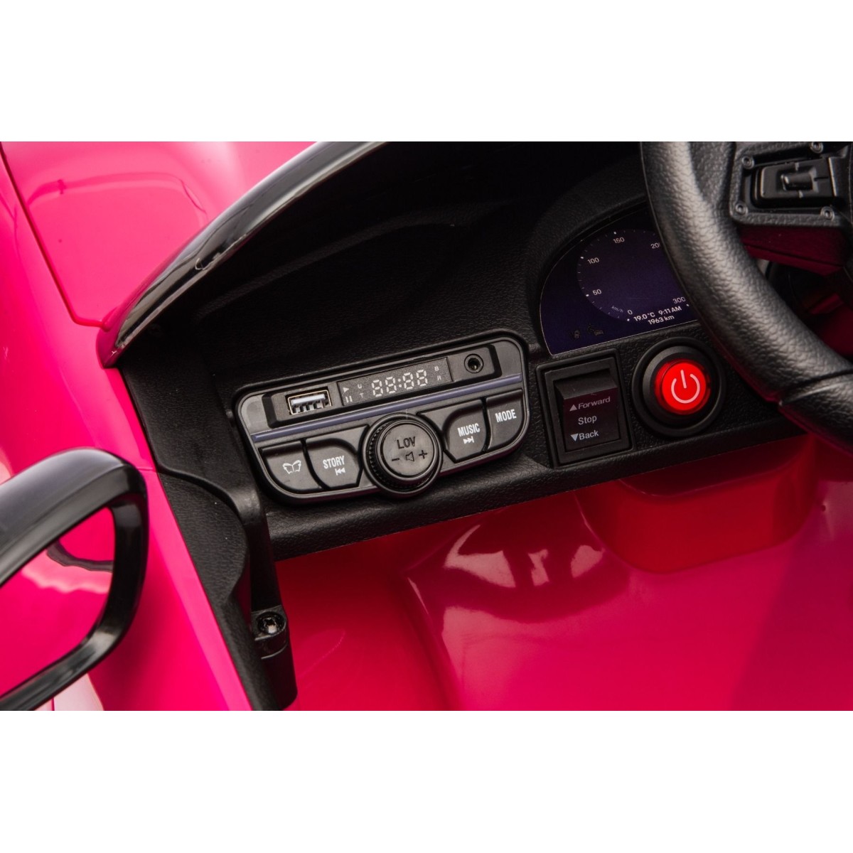 11V auto na akumulator Porsche Macan, pink