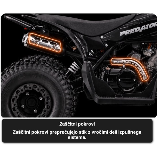 Otroški bencinski štirikolesnik 125 cc PREDATOR Red