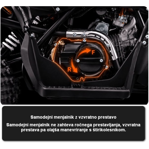 Otroški bencinski štirikolesnik 125 cc PREDATOR Red