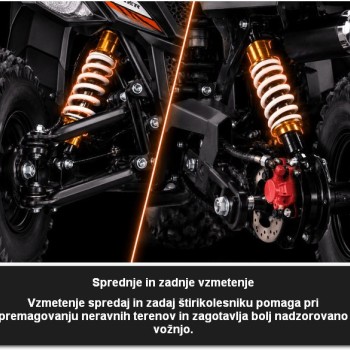 Dječji benzinski četverocikl 125cc PREDATOR Yellow