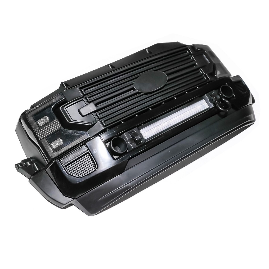 Prednji branik s integriranim prednjim svjetlima za 24V Ford Super Duty, crni
