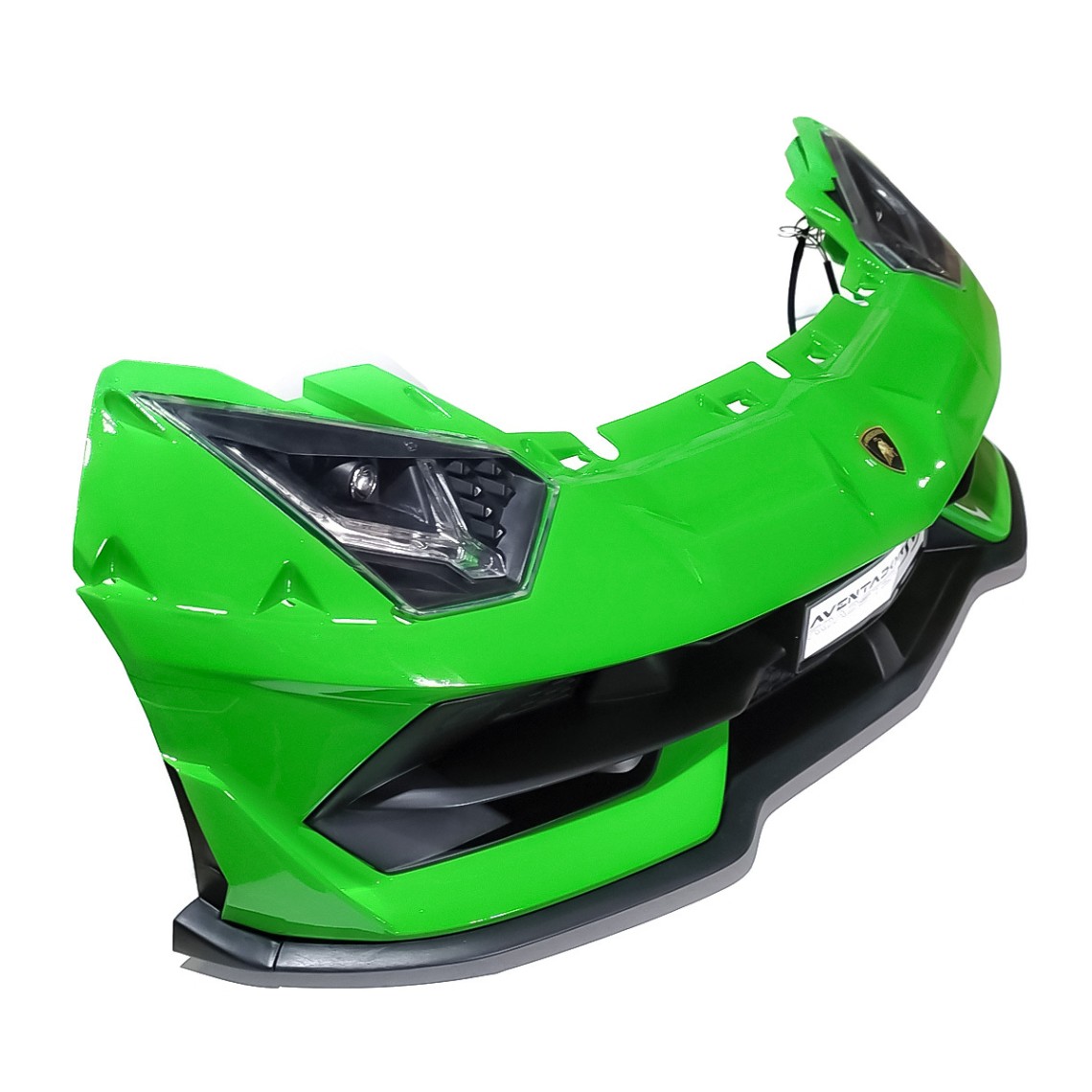 Prednji branik s integriranim prednjim svjetlima – dvosjed Lamborghini Aventador u zelenoj boji