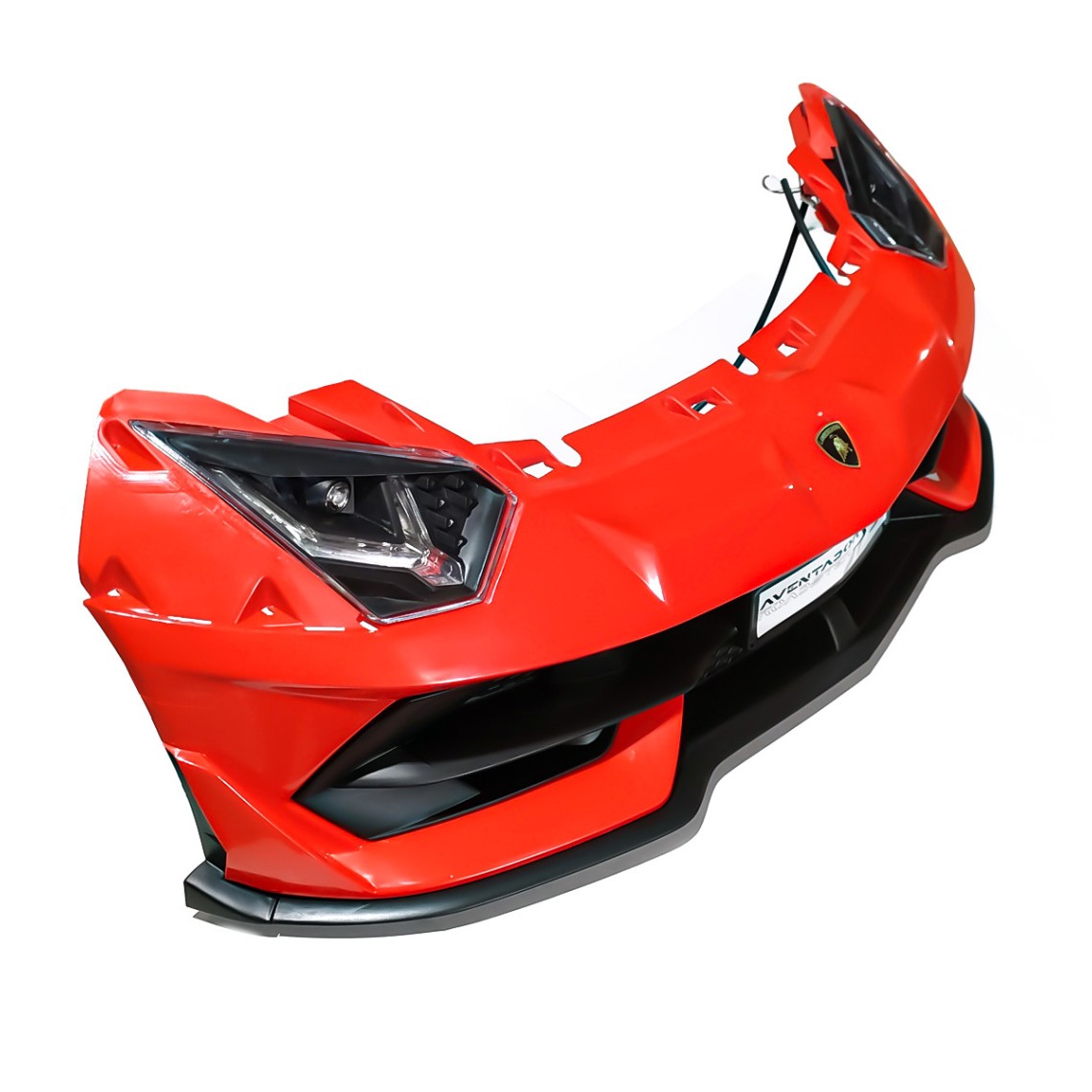 Sprednji odbijač z vključenimi žarometi - Lamborghini Aventador dvosed rdeč