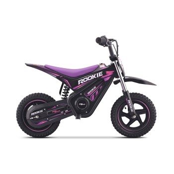 22V vijoličen otroški motor na akumulator ROOKIE, 12''