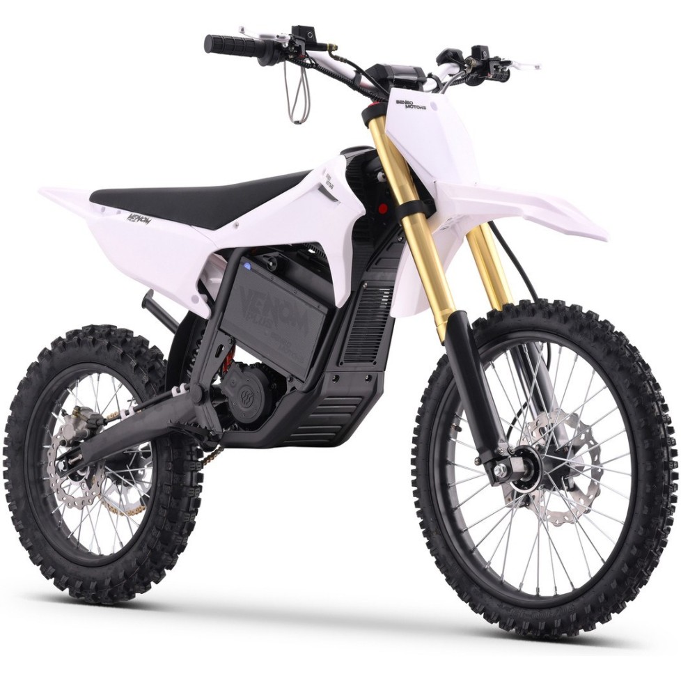 Beli električni motokros 8000 W VENUM PLUS za resno terensko vožnjo