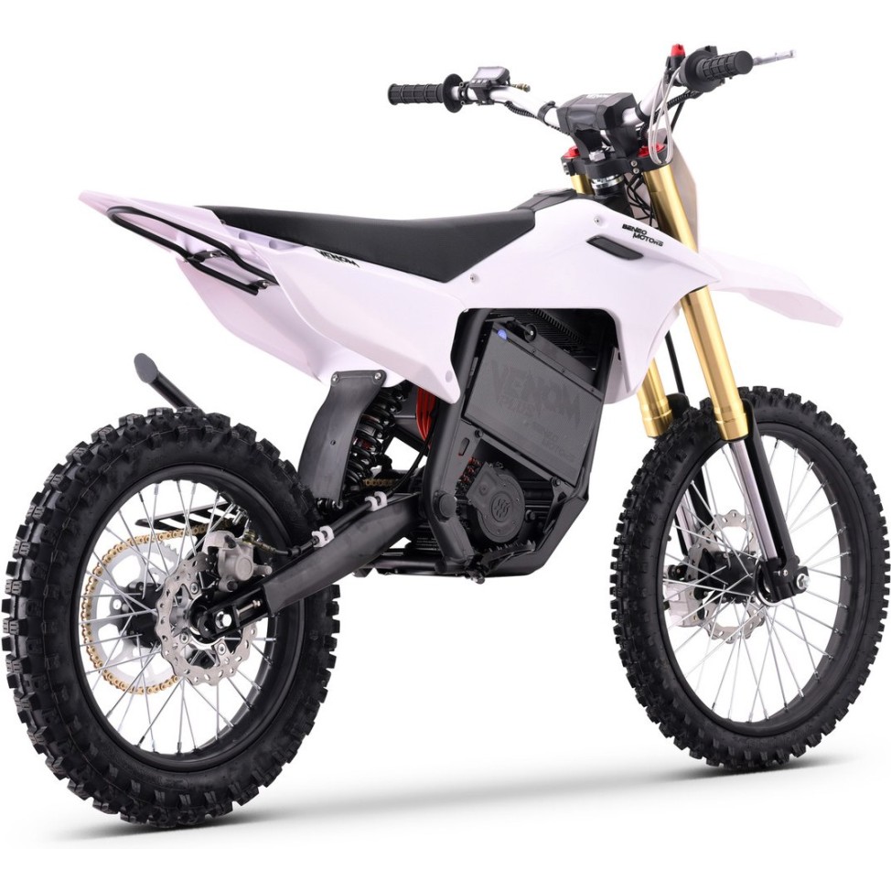 Beli električni motokros 8000 W VENUM PLUS za resno terensko vožnjo