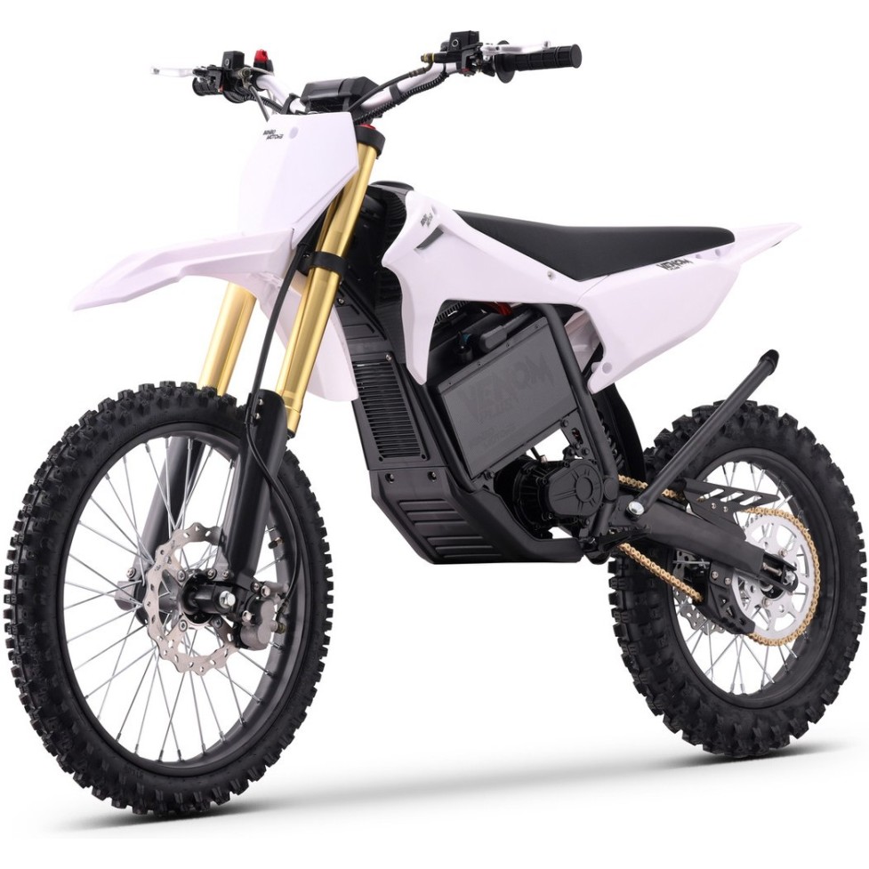 Beli električni motokros 8000 W VENUM PLUS za resno terensko vožnjo
