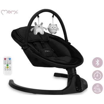 KENANI ONYX 2v1 otroški gugalnik, električni, Bluetooth, črn (Onyx)