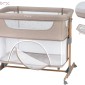 SMART BED otroška obposteljna posteljica, stajica, bež