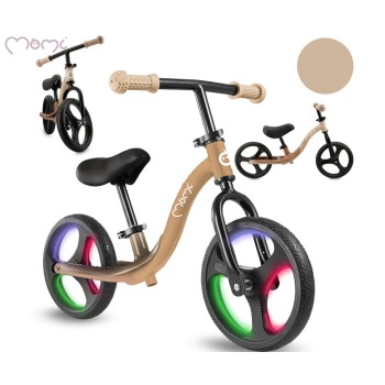 ISOKA 10'' guralica za bebe, TPR guma, LED svjetla, bež
