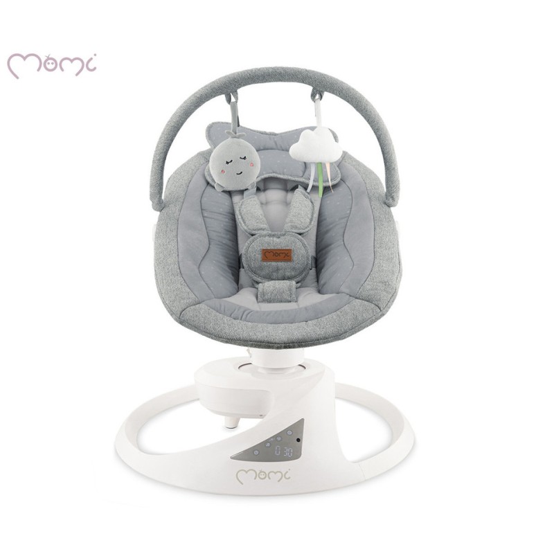 Ljuljačka za bebe PEARL električni, rotacija 360°, siva Ljuljačka za bebe PEARL električni, rotacija 360°, siva