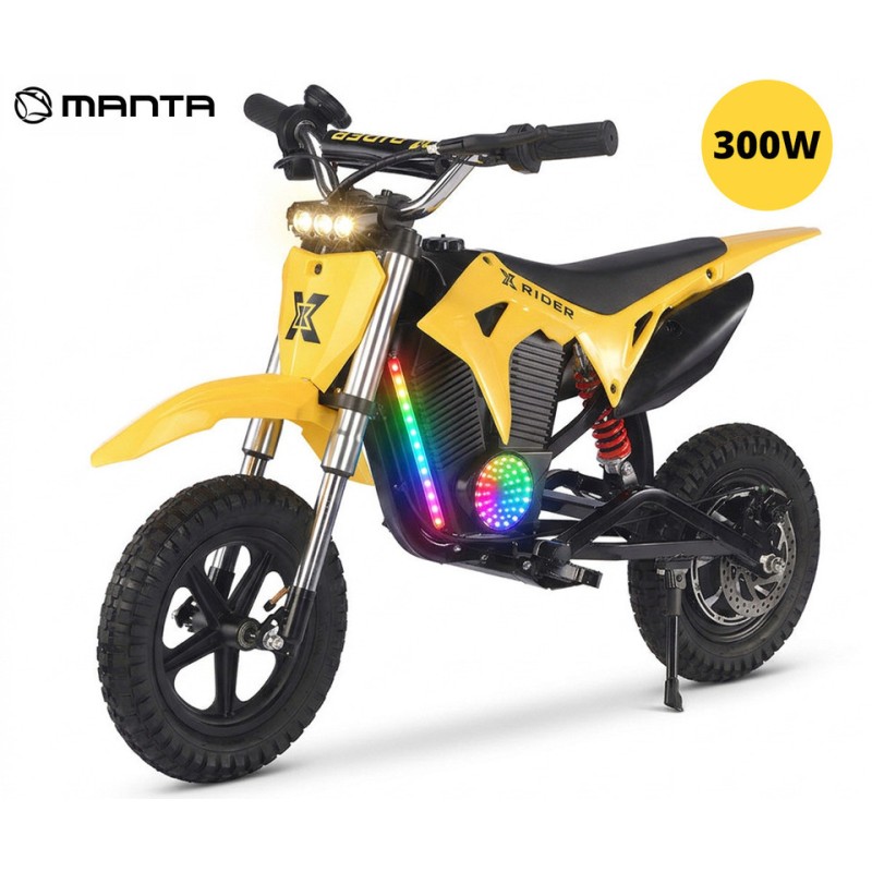 36V otroški motor na akumulator XRIDER CROSS 12 PRO, rumen