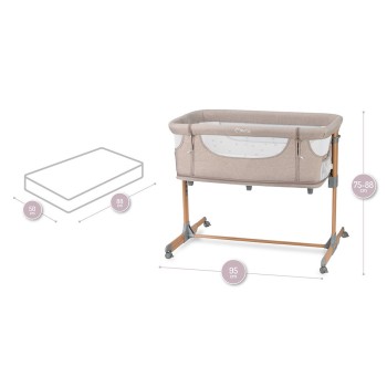 SMART BED krevetić uz krevet, ogradica, bež