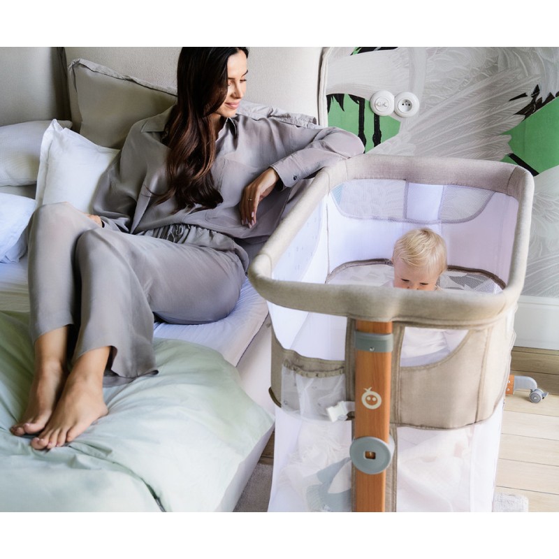 SMART BED krevetić uz krevet, ogradica, bež