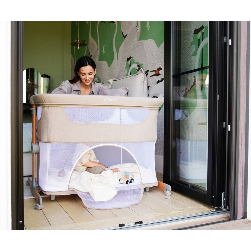 SMART BED krevetić uz krevet, ogradica, bež