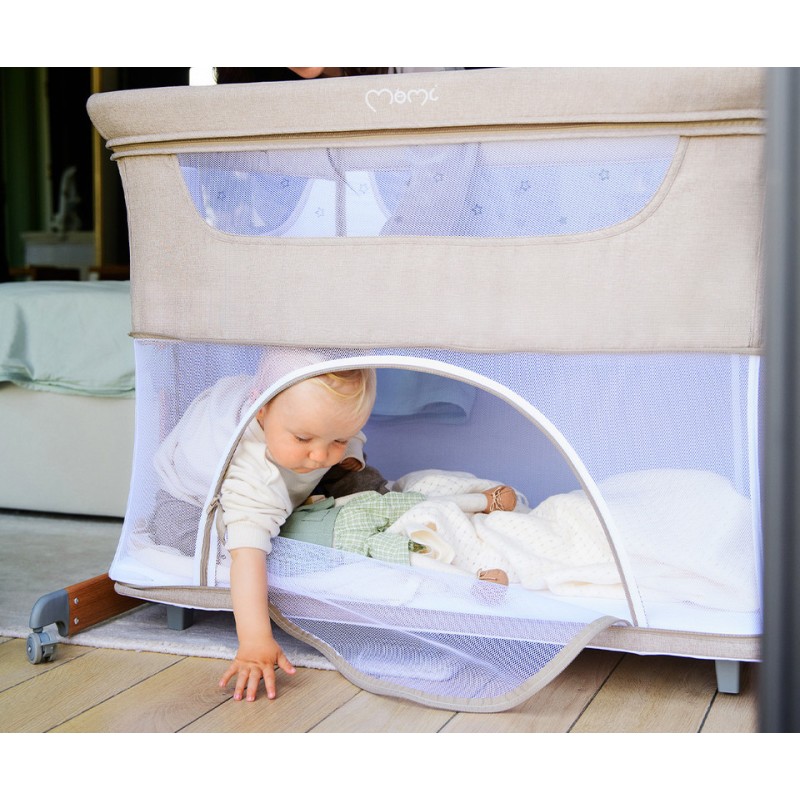 SMART BED krevetić uz krevet, ogradica, bež