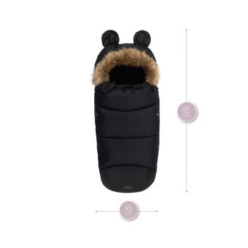 COZY zimska vreča za voziček, vodoodporna, črna COZY zimska vreča za voziček, vodoodporna, črna