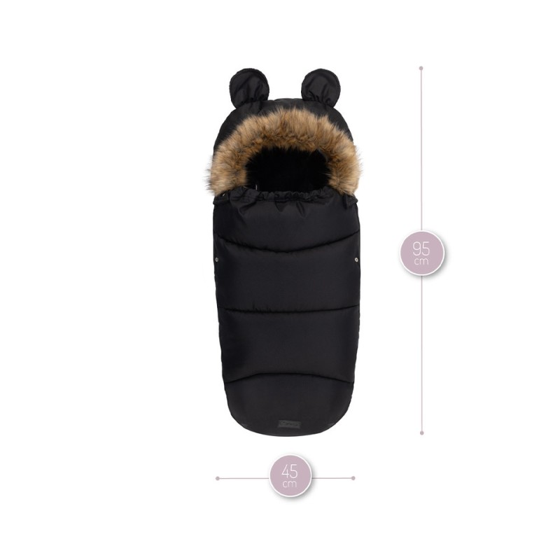 COZY zimska vreča za voziček, vodoodporna, črna COZY zimska vreča za voziček, vodoodporna, črna