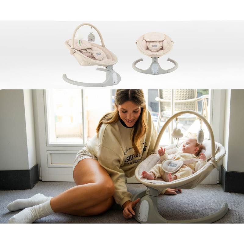 KENANI ljuljačka za bebe, električna, Bluetooth, Sand KENANI ljuljačka za bebe, električna, Bluetooth, Sand