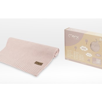 Odeja za dojenčka HUG 50% bombaž, 50% bambus, 110x80cm, roza Odeja za dojenčka HUG 50% bombaž, 50% bambus, 110x80cm, roza
