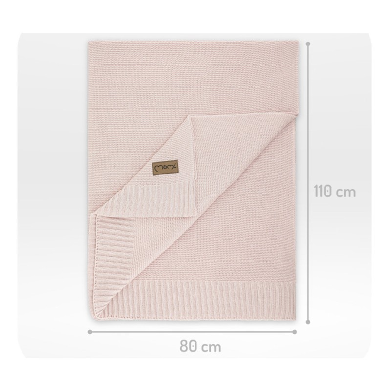 Deka za bebe HUG, 50% pamuk, 50% bambus, 110x80 cm, ružičasta Deka za bebe HUG, 110x80 cm, ružičasta