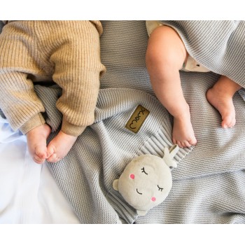 Deka za bebe HUG, 50% pamuk, 50% bambus, bež