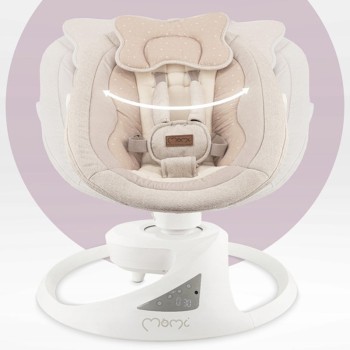 Ljuljačka za bebe PEARL, automatska, Bluetooth, bež Ljuljačka za bebe PEARL, automatska, Bluetooth, bež