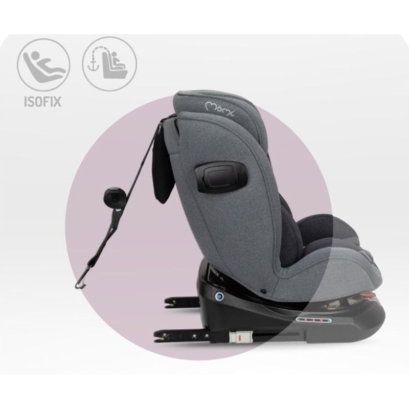 Avtosedež 360° EMI i-Size 40-150 cm, siv