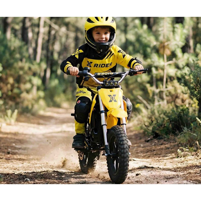 36V otroški motor na akumulator XRIDER CROSS 12 PRO, rumen
