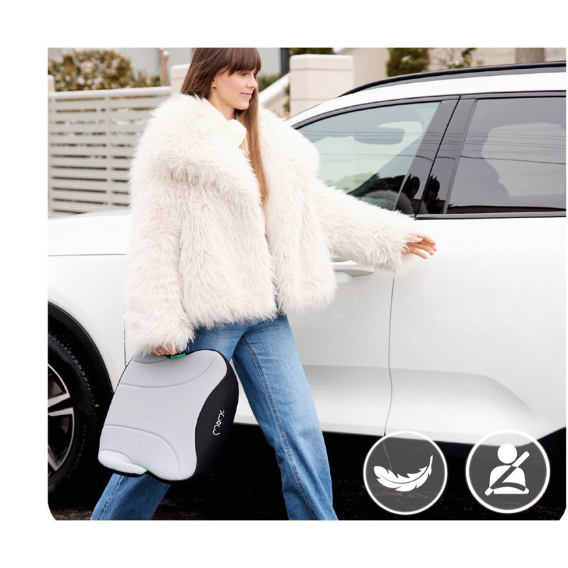 Dječja autosjedalica booster MoMi LIKO 125-150 cm, crni