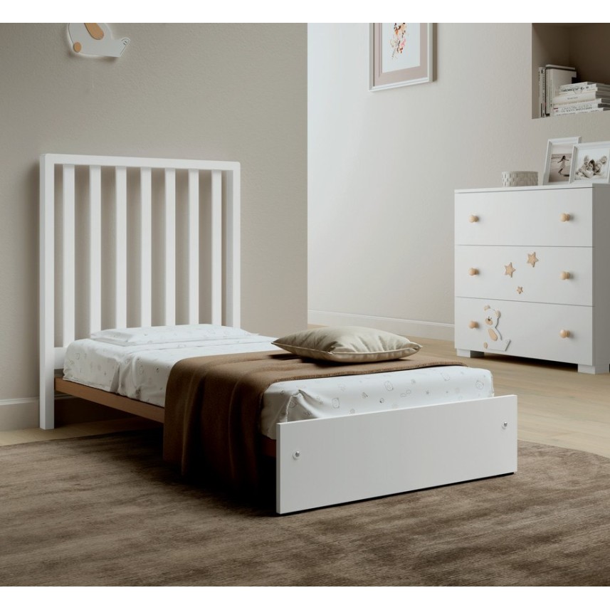 Krevetić MAXI White 140x70cm, od kolijevke do Montessori kreveta Krevetić MAXI White 140x70cm, od kolijevke do Montessori kreveta