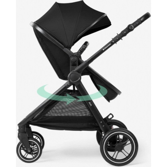 Dječja kolica 3u1 KikkaBoo AVA Black