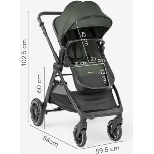 Dječja kolica 3u1 KikkaBoo AVA Black