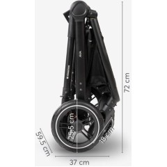 Dječja kolica 3u1 KikkaBoo AVA Black