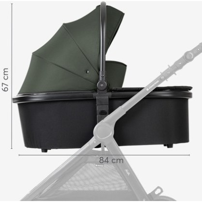 Dječja kolica 3u1 KikkaBoo AVA Black