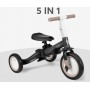 Dječji tricikl s roditeljskom ručkom Flip Black 5u1