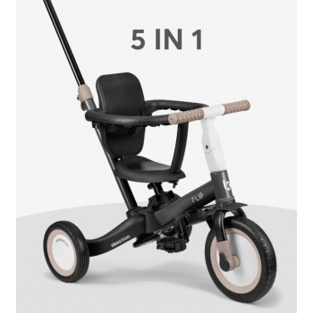 Dječji tricikl s roditeljskom ručkom Flip Black 5u1 Dječji tricikl s roditeljskom ručkom Flip Black 5u1