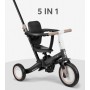 Dječji tricikl s roditeljskom ručkom Flip Black 5u1
