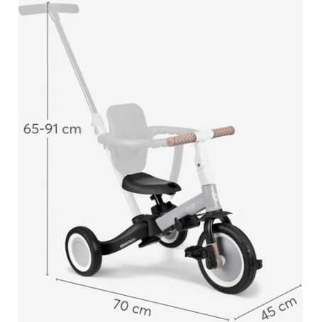 Dječji tricikl s roditeljskom ručkom FLIP Grey