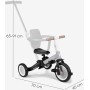 Dječji tricikl s roditeljskom ručkom FLIP Grey