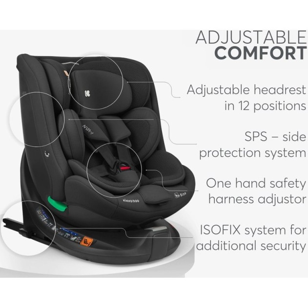 Dječja autosjedalica 360° i-VAN i-SIZE Black 40-150 cm