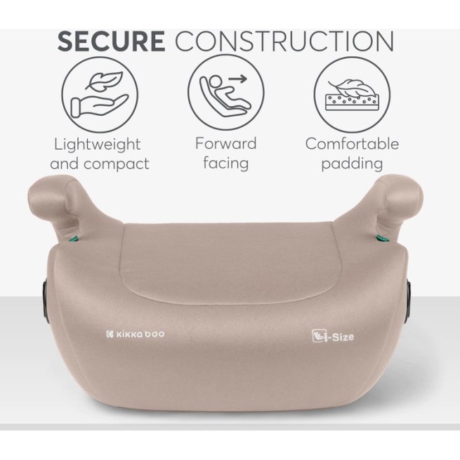 Otroški avtosedež ISOFIX jahač Kikkaboo i-TIP i-Size Beige