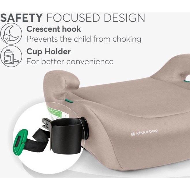 Otroški avtosedež ISOFIX jahač Kikkaboo i-TIP i-Size Beige
