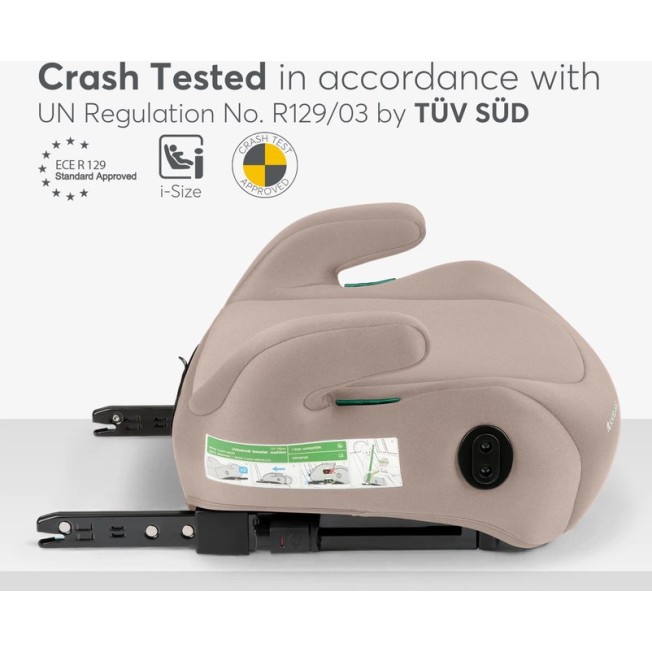 Otroški avtosedež ISOFIX jahač Kikkaboo i-TIP i-Size Beige