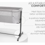 Obposteljna posteljica za dojenčka NOAH Light Grey 2025 Obposteljna posteljica za dojenčka NOAH Light Grey 2025