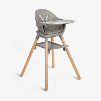 Visoki stol za hranjenje 6v1 WOODY Grey